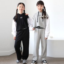 아그들 PP조끼이중티상하 주니어 여아 상하복 바지세트 셋트 트레이닝복 바지상하 치마상하 상하세트 초등학생 여학생 옷