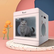 강아지드라이룸 펫드라이룸 강아지드라이기 털말리기 반려동물 털 건조 기계 그루밍, 1.pink