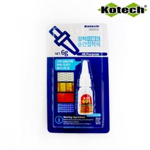 록스타 601 강력 다용도 순간 접착제 6g T-1601 헬로우라이프, 상세페이지 참조