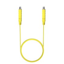 Cleqee마그네틱 실리콘 HVAC 테스트 리드 키트 30VAC 5A 저전압 마그네틱 점퍼 와이어 1M 케이블 20AWG, [02] 1PC Yellow Cable