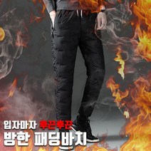 방한 패딩 팬츠 2type / 겨울 바지 솜바지 누빔 조거팬츠 골프 작업복 캠핑 등산 바이크