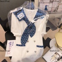 BestStar 여성 반팔 퍼프 소매 왕리본 패션 빈티지 원피스