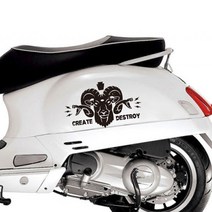 베스파 스티커 vsbs_121, 빨간색