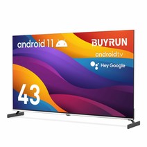 프리즘 바이런 43인치 4K UHD 구글 안드로이드11 스마트TV / ABC43G, 기사방문 스탠드설치