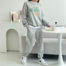 스타일오늘 리트리버 여성 봄 맨투맨 티 티셔츠 조거바지 3단쭈리 국내생산