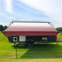 Suncode RV 교체용 차양 원단 14피트 블랙 스트라이프 155005, Burgundy Shale Fade, Burgundy Shale Fade, Burgundy Shale Fade