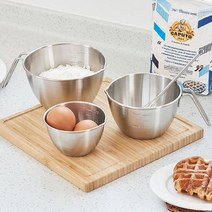 리본제이 국내 제작 304 스텐 믹싱 계량컵 3종세트 (250ml/500ml/750ml), 단일옵션