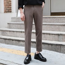 붐스타일 헤더 스판 세미 와이드 슬랙스