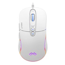 23년 신제품 맥스틸 G10 PRO 광축 유선 게이밍 마우스, 화이트, 화이트