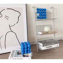 모던 미드 센추리 철제 수납 선반 책꽂이 사다리형 장식장, 3단