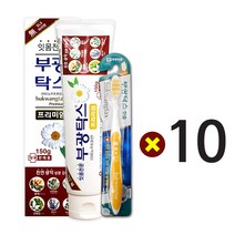 부광약품 부광탁스 프리미엄 치약 150g+부광탁스 칫솔 1개, 10개