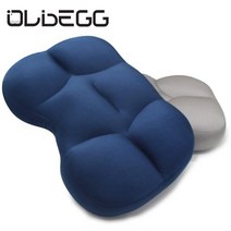 OLDEGG 1+1 내 몸에 딱 맞아 편안한 3D 입체구조 요술베개 세탁망 커버포함 마약베개, 그레이, 블루