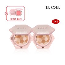 [엘로엘(화장품)] [엘로엘]NEW 블렌딩 콤팩트 쿠션(기본) 1+1 (크림블러셔 증정), 색상:21호, 상세 설명 참조