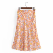 자라 ZARA 스타일 여자치마 URZACOS2021여름신상 청춘여성복센녀잔꽃A라인미디스커트YL12R5AN2000