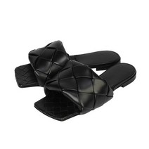 [보테가베네타] 리도 플랫 샌들 608853 VBSS0 1000 BLACK [BTS002b