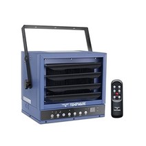 TEMPWARE 전기 차고 히터 7500와트 디지털 팬 강제 천장 마운트 샵 히터 전체 기능 리모컨 포함 12시간 타이머가 있는 240볼트 하드와이어 히터 작업장에 이상적, 7500-Watt