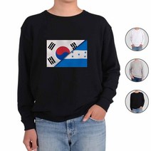 ATOGATO 대한민국 온두라스 국기 맞춤 맨투맨 남자맨
