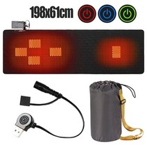 캠핑 용 전기장판 usb 온열매트 차박용 보조배터리 전기매트 구역 슬리핑 매트 겨울, 5개 구역 블랙