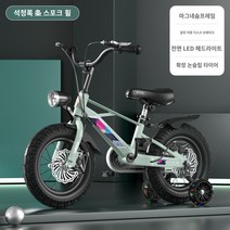 네발자전거 정품 영구 어린이 자전거 2-5-6-7 세 아기 자전거 자전거 4-8 세 경량 마그네슘 합금 유모차, 1. 12인치, 2. Fini Green - 마그네슘 합금 스포크 휠