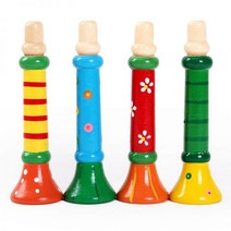 아기 나무 악기 장난감 작은 스피커 수직 휘슬 트럼펫 무작위 색상 키즈143844, random color