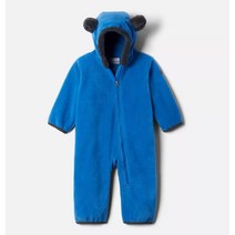컬럼비아키즈 테디 베어 베이비 인디고 셰르파 양털 우주복 유아 후리스 보온 아우터 Tiny Bear Bunting