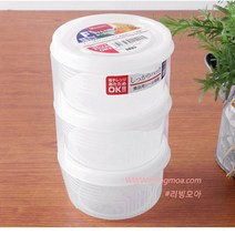 일본 나카야 미니밀폐용기 F 180ml(3P) 양념통 작은반찬통