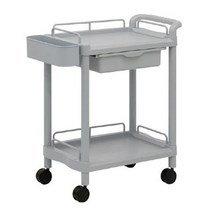 대경 웨건 운반차 무빙카트 PVC드레싱카 2단 카트 병원 한의원 요양원 601A GRAY