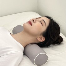 집콕 경추베개 거북목 일자목 목디스크 수건 경추목베개, 메밀 체크소라