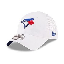New Era Toronto Blue Jays Perforated Pivot 9TWENTY 흰색 조절식 모자