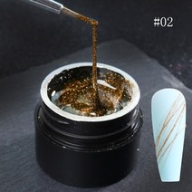 매니큐어 스파이더 젤 네일 아트 드로잉 접착제 6ml 블랙 화이트 라인 웹 와이어 디자인 페인트 광택 UV 옻칠 손톱 폴란드어 BE1615-1, [14] 1922-02