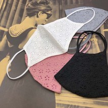 로미언니 펀칭 꽃 여름 매쉬 마스크