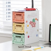 아이카사 박스 아파트먼트 Mini White 미니 화이트 3단 서랍장 수납장 정리함 수납박스 수납바구니 수납함 폴딩박스 모듈 가구