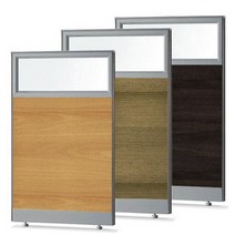 가구뱅크 우드 반유리파티션 높이1200형 45T PVC 칸막이 가벽 가림막 사무용파티션 사무실 이동식파티션, W900, 망비