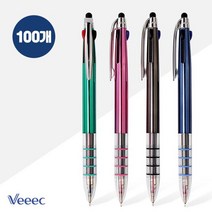 나노젯3색UV터치볼펜 (0.7mm/1자루) x 100개, 초록, 본상품선택