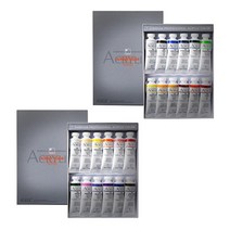 신한 전문가용 아크릴 물감 아크릴 컬러 12색/50ml A B 옵션, 12색 A세트