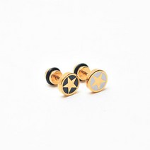골드바 원 별 덤벨 S.STEEL 피어싱 (1EA)