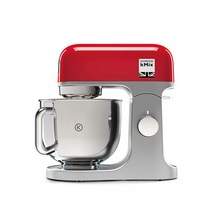 Kenwood kMix KMX750BK 푸드 프로세서 5리터 스테인리스 스틸 보울 안전 금속 하우징 1000W 3피스 파티세리 세트 및 스플래시 가드 포함 블랙, 레드