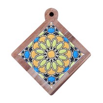 반야월소 티포트받침A 원목 아까시나무 티포트받침 냄비받침 벽걸이소품, 1개, 6번