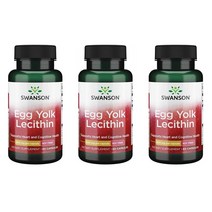 Swanson 스완슨 난유 캡슐 Egg Yolk Lecithin 60정 3개, 1개