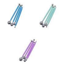 클레이 조각 도구 베이킹 볼 지점토 공예 만들기 4p, 블루SH002193