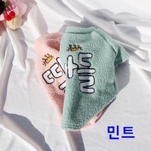 강아지 아들딸 보아 티셔츠 민트 1P 애견 나들이 외출, 상품선택, L