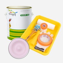 삼화페인트 아이생각 친환경 수성내부프로 4L + 도구세트, 베리즈앤크림