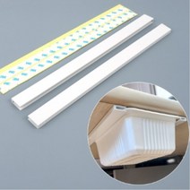 부착식 슬라이딩 레일 홀더 책상 선반 아래 틈새 수납 레일 서랍만들기 2세트