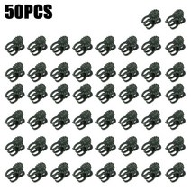 10/50Pcs Orchid Stem Clip Plant Support Vine Plastic Clips Flower Grow Upright Branch Clamping Garde, [02] 50PCS