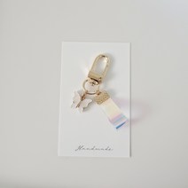 홀로그램 키링모음 4color 에어팟키링 우정템 커플템 키홀더 열쇠고리 가방키링 핸드폰키링, 나비
