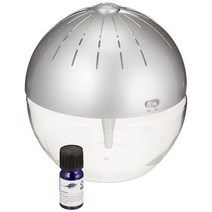 EcoGecko Earth Globe - 빛나는 워터 에어 워셔 및 리바이탈라이저 라벤더 오일 포함 실버 (75606-실버), Silver