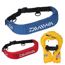 [낚시장터] 다이와 DF-9403 허리띠 구명조끼 자동팽창식 허리벨트형 낚시구명조끼, 레드