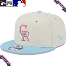 [미국정품] 912208 스냅백 캡모자 MLB [콜로라도 로키스] 뉴에라 Spring Basic Two-Tone 9FIFTY Snapback Hat - White/Light Blu