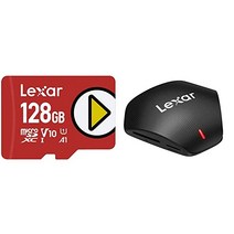 렉사 플레이 1TB 마이크로 SDXC UHS-I-카드 최대 150MB/s 읽기 닌텐도 스위치와 호환, 128GB 카드 + 리더