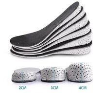 높이 증가 깔창 남녀 공용 메모리 폼 신발 전체 Hlaf 패드 쿠션 1 쌍, 없음, 4.half insoles - 2cm